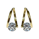 Argola Dourada Ponto de Luz