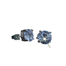 Brinco Prata Ponto de Luz Zircônia Unissex